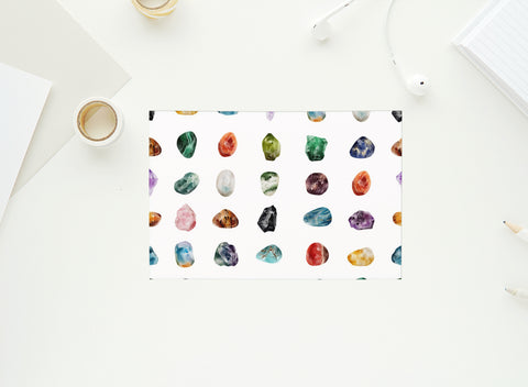 Gemstones - 4x6 Postcard