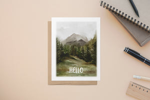 HELLO Nature, Any Occasion, A2 Size Greeting Card