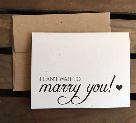 I can't wait to MARRY YOU - WEDDING Day Note Card