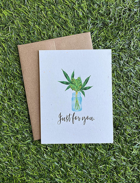 Assorted Weed Flat Notecards - Greeting Cards - 10 pack