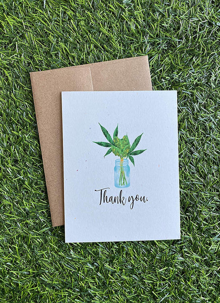 Assorted Weed Flat Notecards - Greeting Cards - 10 pack