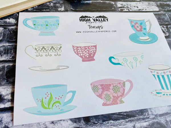 Teacups Stickers