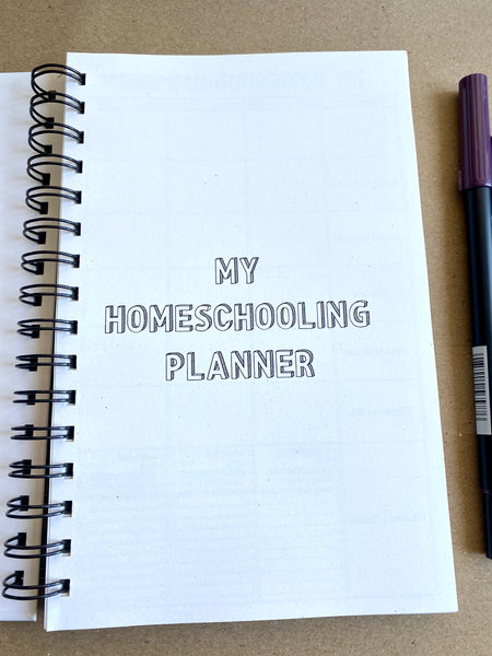 Tie Dye - Personalized Homeschool Undated Weekly Planner for Kids