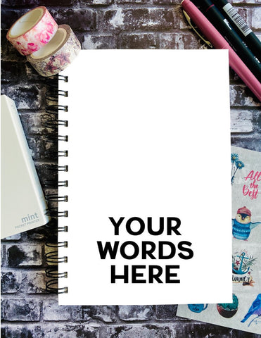 Bold Font - CUSTOMIZE YOUR OWN COVER - Custom Journal or Scrapbook